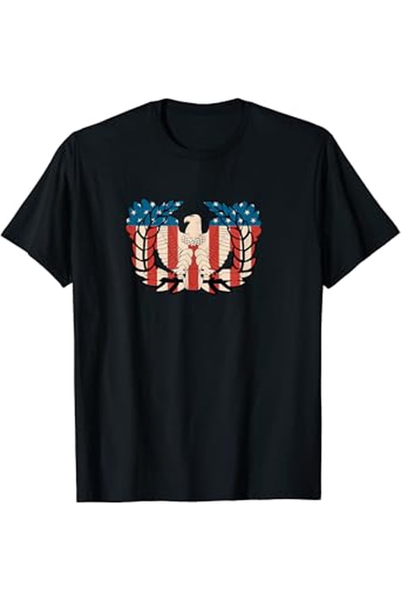 Us Army Warrant Officer Corps Eagle Risingretro Flag T-Shirt
