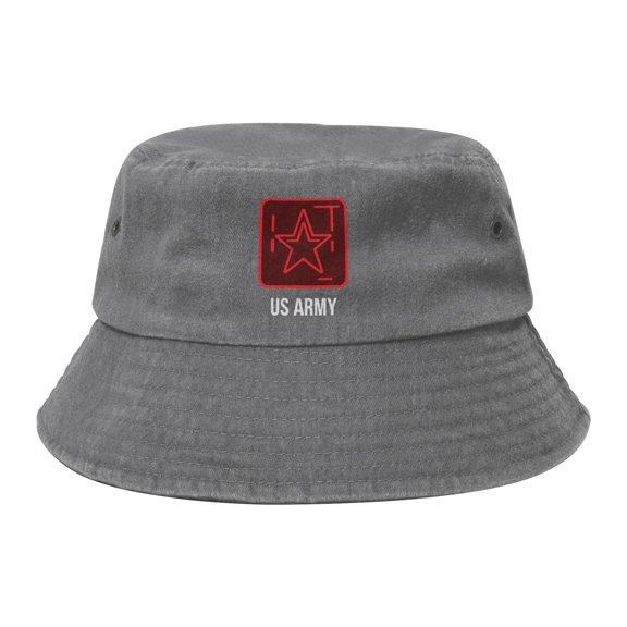 Us Army Washed Bucket Hat For Men Women Denim Bucket Hat Sun Hat Cowboy Fishing Beach Hat