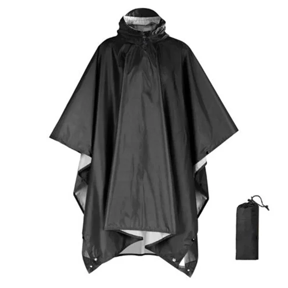 Us Army Waterproof Ripstop Hooded Rain Military Poncho Camping Hiking Camping`