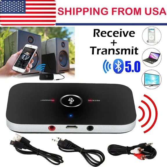 Us Bluetooth Transmitter/Receiver Wireless Adapter For Home Stereos Speakers