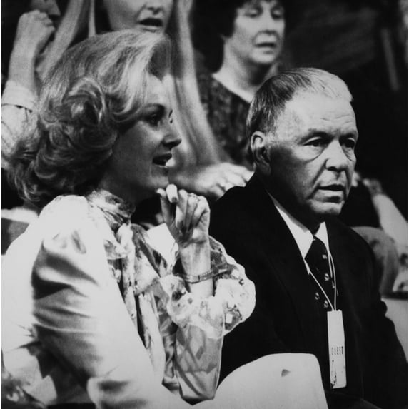 Us Elections. Barbara Sinatra And Frank Sinatra At The Republican National Convention In Detroit History