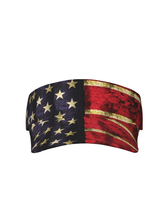 Us Flag Sports Sun Visor Hats Adjustable Sun Visor Caps For Women And Men