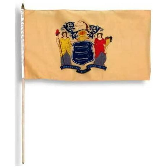 Us Flag Store New Jersey Flag, 12 by 18-Inch