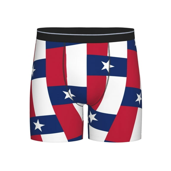 Us Flag Texas Boxer Briefs Novelty Underwear With Fly Underwear For Men