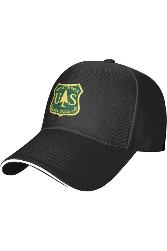 Us Forest Service Flag Baseball Cap Casual Man's Womens Baseball Hat Washable Adjusting Baseball Hat