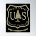 thumbnail image 1 of Us Forest Service Poster Wall Art, Modern Wall Decor, 8x12 UNFRAMED, 1 of 3