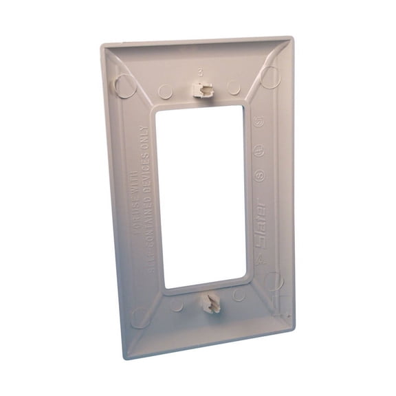US Hardware Toggle Switch Plate E-104C - Ivory Wall Plate Cover - 1 Gang, Off-White