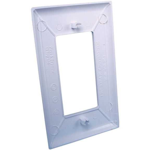 US Hardware Snap-On RV Wall Plate - Toggle Switch and Decorator/Rocker - 1 Piece, White