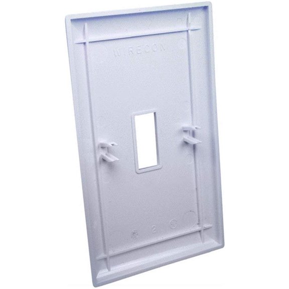 United States HDW MFG/U S Hardware RV One Gang Decorator Switch Plate - Plastic - 1 Pack