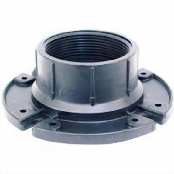 US Hardware Closet Flange P-111C - ABS, Female Thread - 3 in, Black