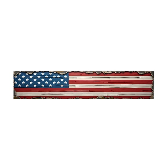 Us Independence Day Themed Table Runner Flag And Star Patterns Placemat For Living Room Dining Room Decor 71X13 Inch Style C