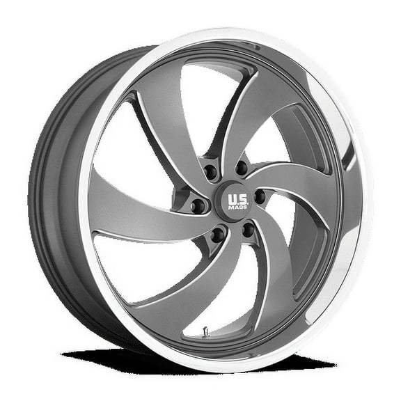Us Mag U133 Desperado 22X10.5 5X120.65 1Et 78.1Cb Anthracite Milled Diamond Cut Milled Wheel