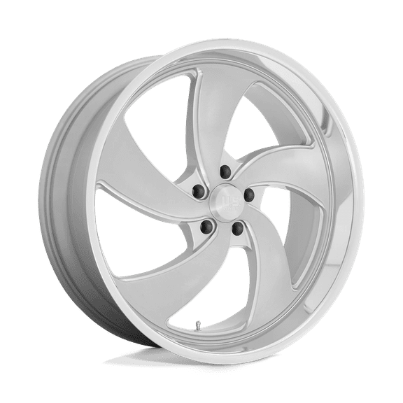 Us Mag U134 Desperado 22X8.5 5X127 1Et 71.5Cb Silver Brushed Face Milled Diamond Cut Milled Wheel