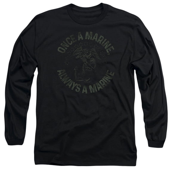Us Marine Corps - Always A Marine - Long Sleeve Shirt - X-Large
