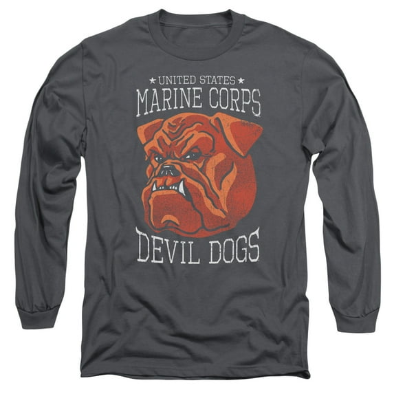 Us Marine Corps - Devil Dogs - Long Sleeve Shirt - Large