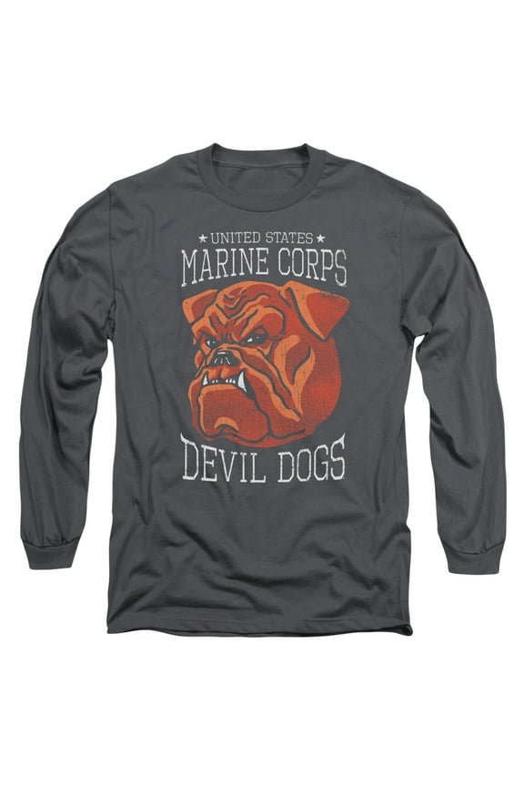 Us Marine Corps - Devil Dogs - Long Sleeve Shirt - X-Large