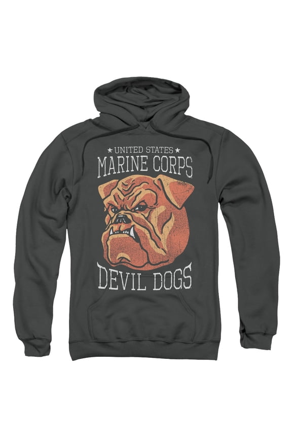 Us Marine Corps - Devil Dogs - Pull-Over Hoodie - Small