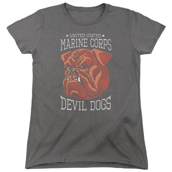 Us Marine Corps - Devil Dogs - Women's Short Sleeve Shirt - Small