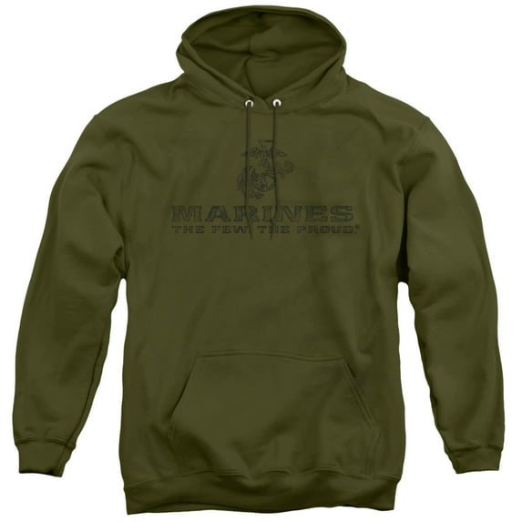 Us Marine Corps - Distressed Logo - Pull-Over Hoodie - XXX-Large