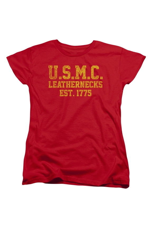 Us Marine Corps - Leathernecks - Women's Short Sleeve Shirt - Medium