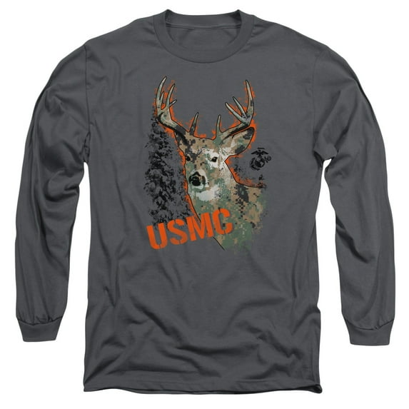Us Marine Corps - Marine Deer - Long Sleeve Shirt - X-Large
