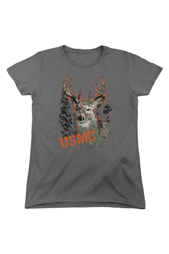Us Marine Corps - Marine Deer - Women's Short Sleeve Shirt - Medium