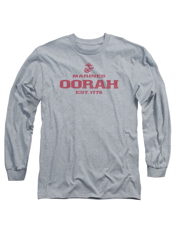 Us Marine Corps - Oorah - Long Sleeve Shirt - Large