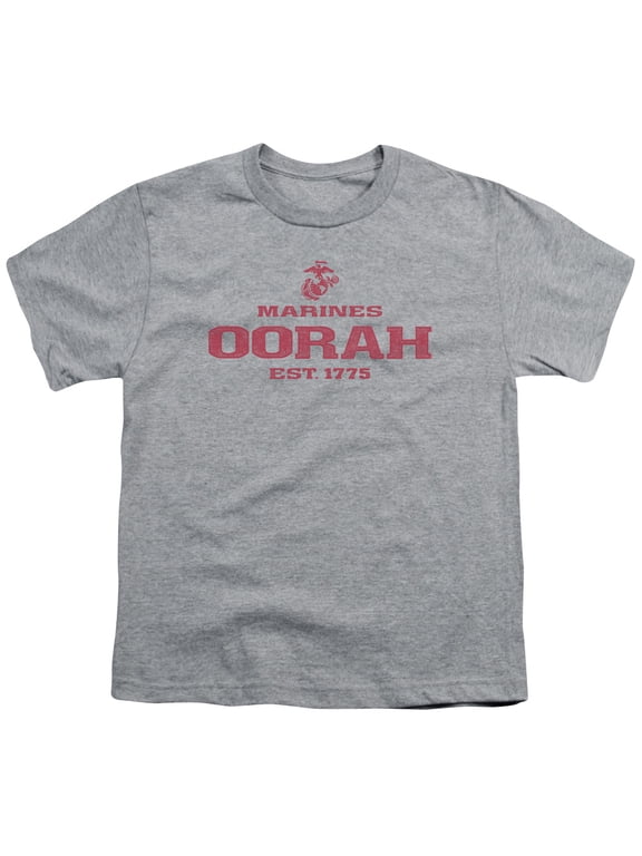 Us Marine Corps - Oorah - Youth Short Sleeve Shirt - Large
