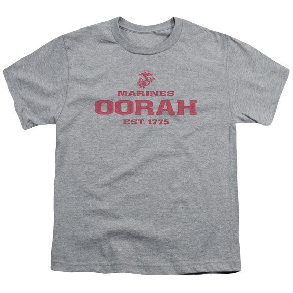 Us Marine Corps - Oorah - Youth Short Sleeve Shirt - Medium
