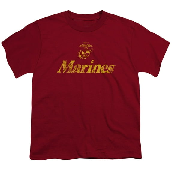 Us Marine Corps - Retro Logo - Youth Short Sleeve Shirt - X-Large