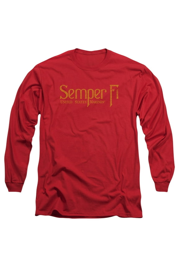 Us Marine Corps - Semper Fi - Long Sleeve Shirt - X-Large
