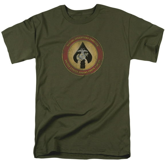Us Marine Corps - Special Operations Command Patch - Short Sleeve Shirt - Large