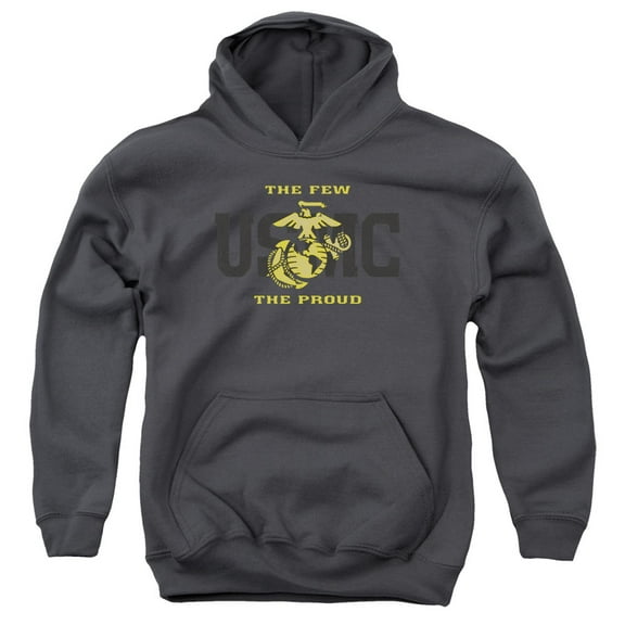 Us Marine Corps - Split Tag - Youth Hooded Sweatshirt - Large