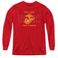 thumbnail image 1 of Us Marine Corps - Split Tag - Youth Long Sleeve Shirt - Small, 1 of 2