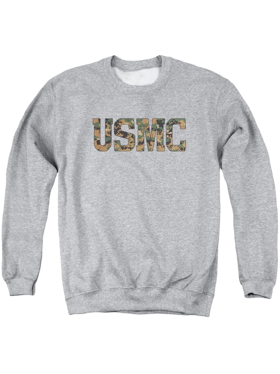 Us Marine Corps - Usmc Camo Fill - Crewneck Sweatshirt - Medium
