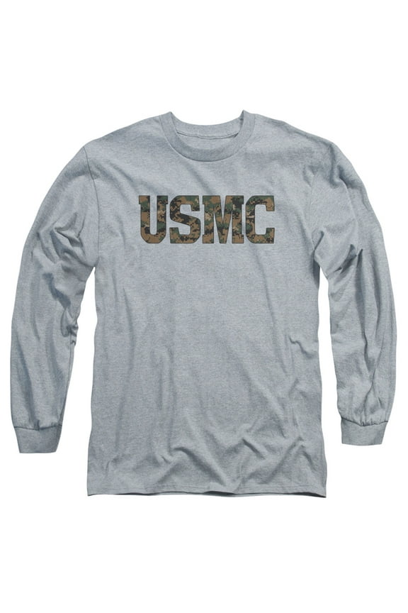 Us Marine Corps - Usmc Camo Fill - Long Sleeve Shirt - Medium