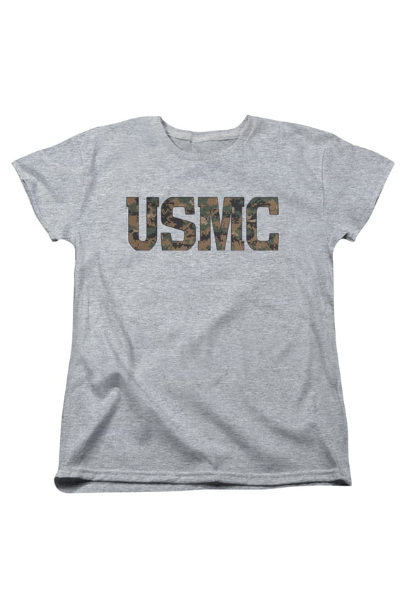 Us Marine Corps - Usmc Camo Fill - Women's Short Sleeve Shirt - X-Large