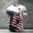 thumbnail image 1 of Us Mens Soccer Jersey Shirts Short Sleeve Crew Neck Summer Tshirt Fan International Football Shirt Retro Streetwear Top, 1 of 4
