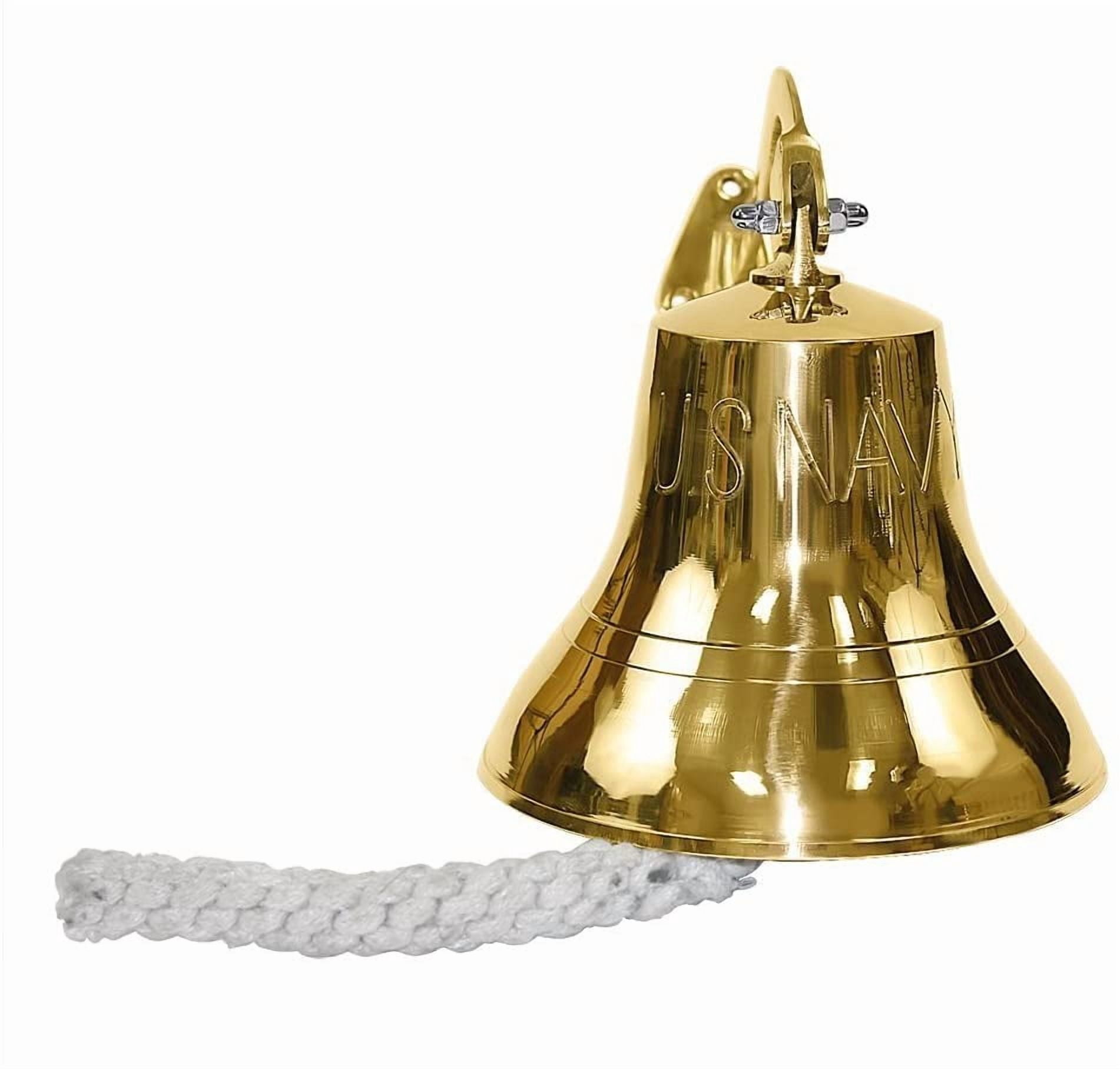 Us Navy 6" Indoor/Outdoor Brass BellWall Mount