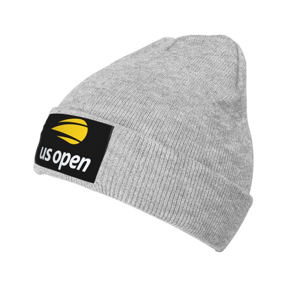 Us Open Flaming Tennis Ball Logo Unisex Knitted Hats Fashionable Autumn And Winter Warm Beanie Knitted Hip-Hop Hat