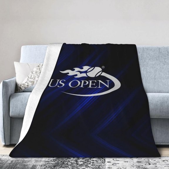 Us Open Fleece Blanket, Very Soft Microfiber Flannel Blanket for Couch Warm and Cozy for All Seasons