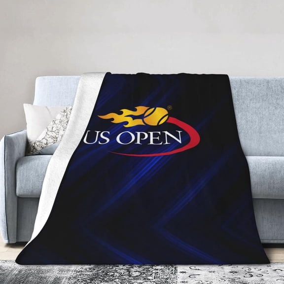 Us Open Fleece Blanket, Very Soft Microfiber Flannel Blanket for Couch Warm and Cozy for All Seasons