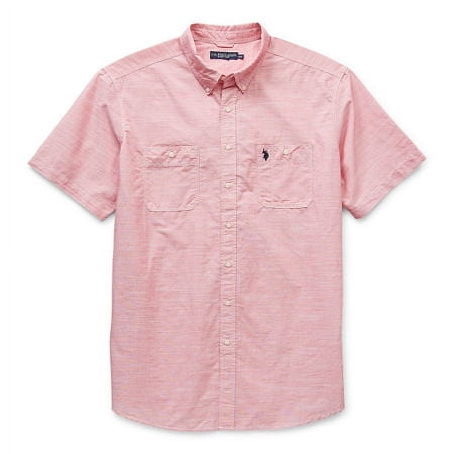 Men's Plus Size Button Detail Short Sleeve Polo