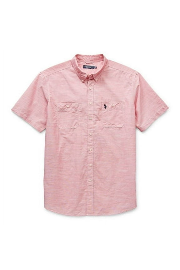 Us Polo Assn. Big and Tall Mens Classic Fit Short Sleeve Button-Down Shirt
