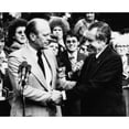 thumbnail image 1 of Us Presidents. Vice President Gerald Ford Greets Us President Richard Nixon Upon His Return, 1 of 1