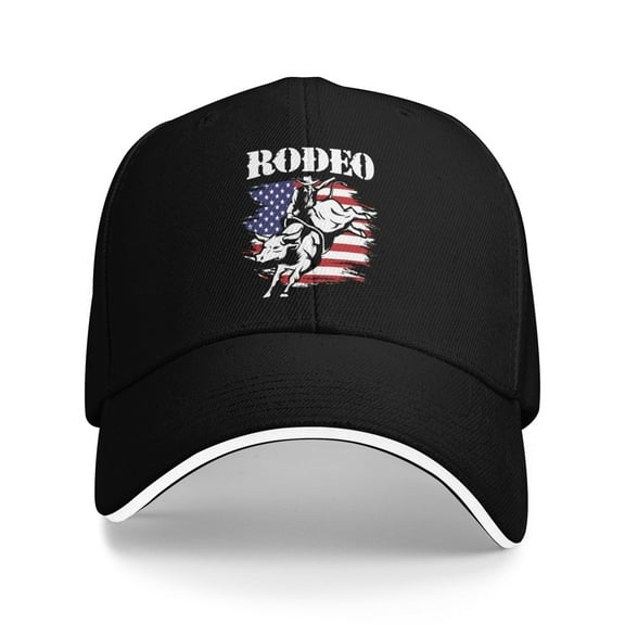 Us Rodeo Unisex Adult Baseball Caps Adjustable Casquette Dad Hat Sandwich Cap Outdoors Headwear