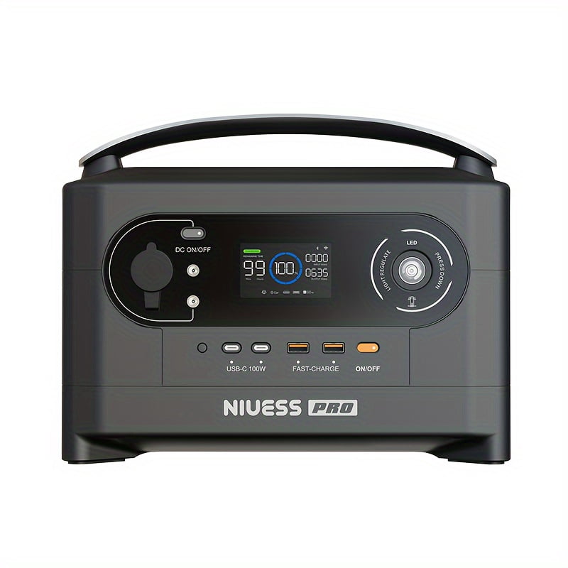 Us Standard /720Wh portable power station/Peak power 1800W AC output, solar generator, including 80 lithium batteries/multiple ways of fast charging /1.5 hour fast charging/suitable for outdoor campin