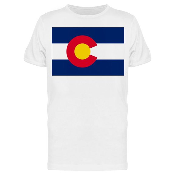 Us State Colorado Flag T-Shirt Men -Image by Shutterstock, Male 3X-Large