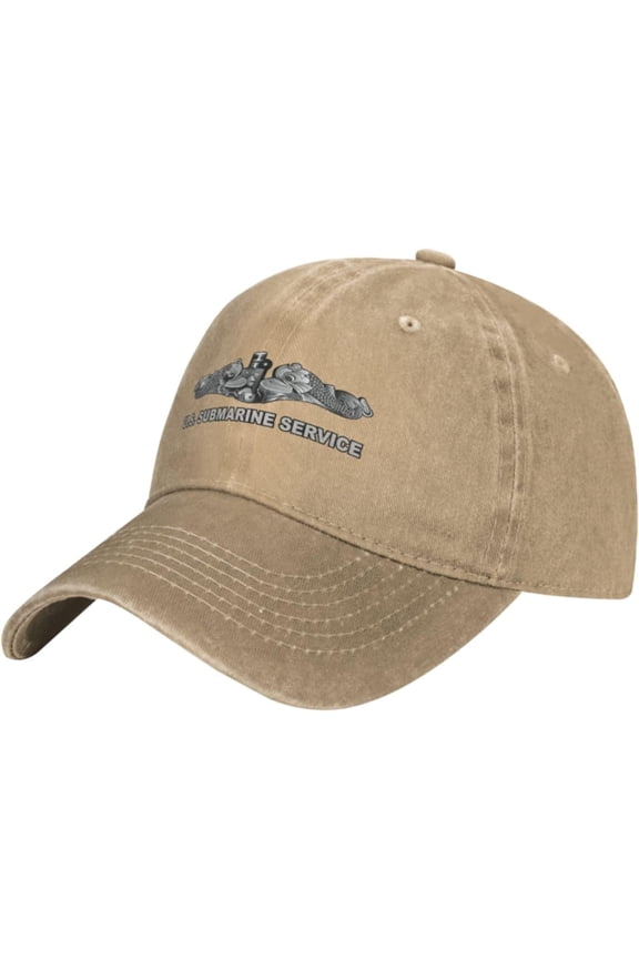 Us Submarine Service Dolphins Denim Baseball Cap Hat Adjustable Cowboy Hat