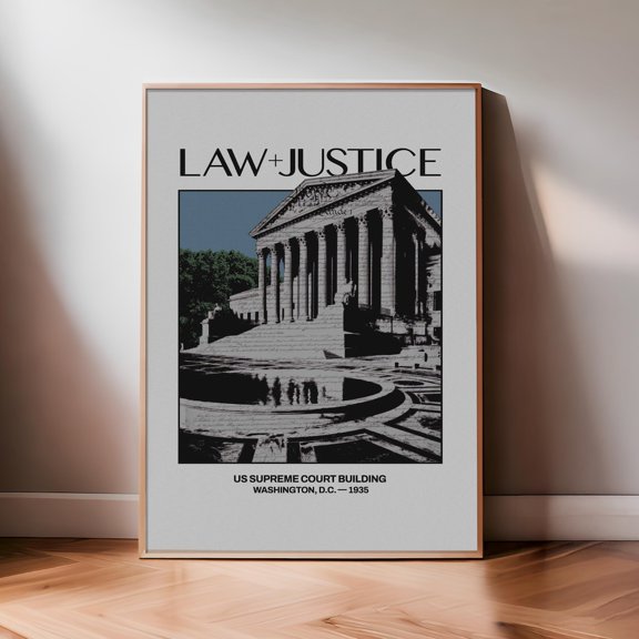 Us Supreme Court Law Constitution Art, Unframed Poster